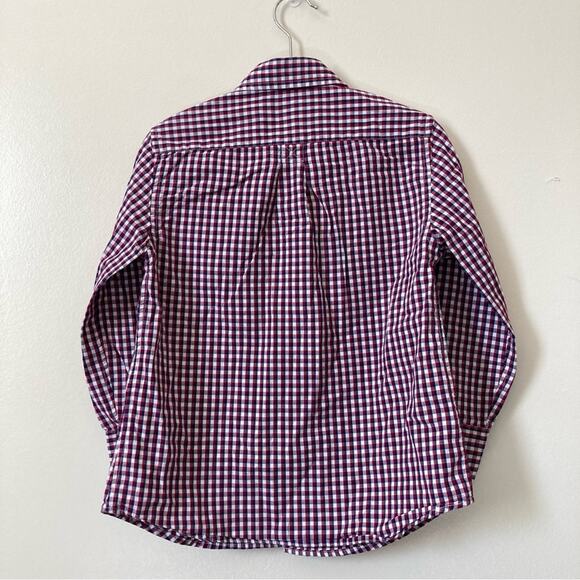 Bundle Crew Cuts Old Navy Boys Button Down Plaid Shirts Size 5 - Picture 3 of 9